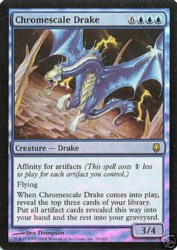 MTG - Darksteel - Chromescale Drake - Foil - NM - Image 1 of 1