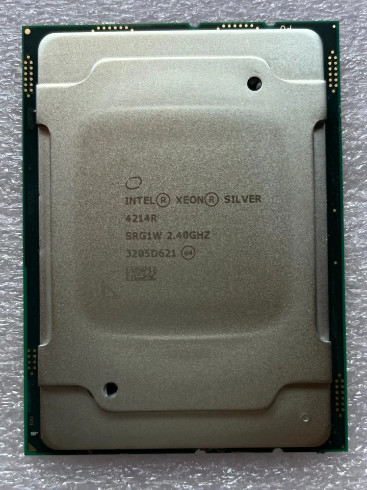 Intel Xeon Silver 4214R SRG1W 2.40GHz 16.5MB 12-Core LGA3647 CPU Processor - Image 1 of 1