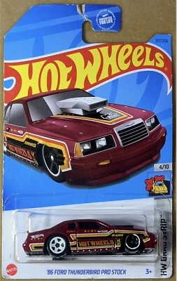 Hot Wheels 86 Ford Thunderbird Pro Stock escala 1:64 HW tira de arrastre Mattel nuevo Foto 1 de 3