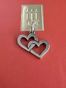 Dije de corazones de Cupido de plata esterlina James Avery retirado - Imagen 1 de 3