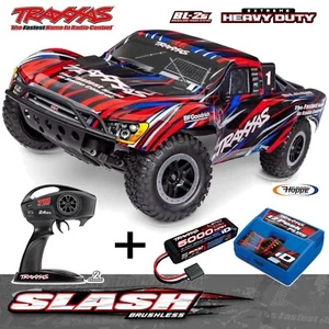 TRAXXAS# TRX58334-4-RED Slash 1/10 2WD + 5000 mAh Lipo Akku + ID-Lader SPAR-SET - Bild 1 von 8