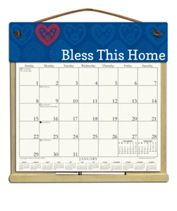 BLESS THIS HOME CALENDAR HOLDER-REFILLABLE EVERY YEAR!  - Picture 1 of 1