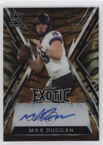 2023 Leaf Exotic Tiger Kaleidoscope /7 Max Duggan #BA-MD1 Rookie Auto RC