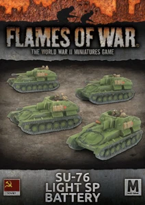 Flames of War Mid War Soviet Union SU-76 Light SP Battery (SBX61) - Picture 1 of 2