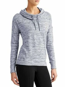 Maglione donna Athleta beato collo cappuccio taglia M grigio maniche lunghe bordo costina - Foto 1 di 11