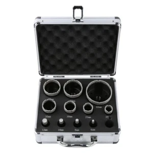 12 STCK./Set 6-68 mm Diamant Lochsäge Kern Bohrer Bit Schneider Sechskant Adapter Fliese Marmor - Bild 1 von 14