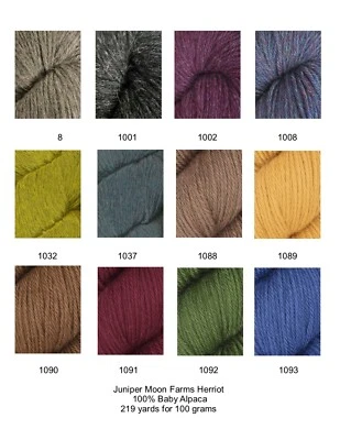 Herriot Yarn from Juniper Moon Farms; 12 colors available - Image 1 of 3