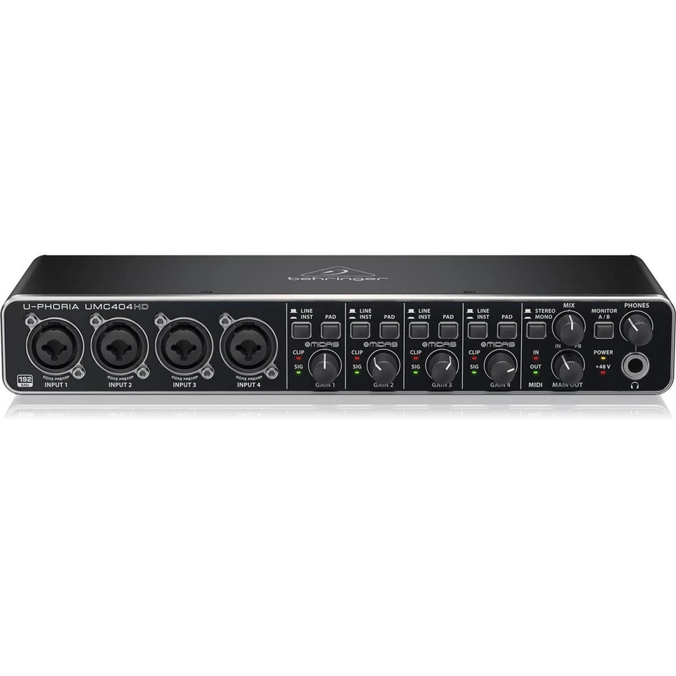 Behringer U-PHORIA UMC404HD Audiophile 4x4, 24-Bit/192 kHz - Image 1 of 1