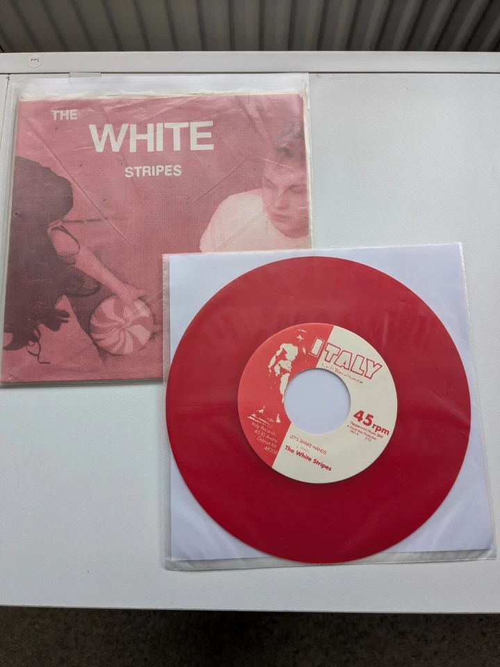 The White Stripes - Let's Shake Hands - US First Press Red 7" Vinyl Single 1998 - Image 1 of 4