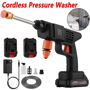 Portable Cordless Electric High Pressure Water Spray Gun Car Washer Cleaner Tool - Picture 1 of 12