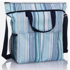 Crossbody Organizing Tote (new) BOARDWALK STRIPE - AF82 RETIRED - Picture 1 of 3