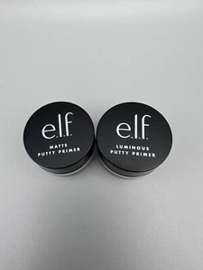 New ELF Lot of 2 Matte Universal Sheer Putty Primer & Luminious Glow Primer - Picture 1 of 3