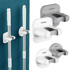 Wall Mounted Mop Clamp Hanger Adhesive Mop Storage Rack  for Bathroom