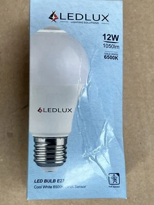 36 STÜCK  LED-Lampe E27 Bewegungssensor kaltweiß 6500 K E27 PIR-Sensor 12W Weiß - Bild 1 von 4