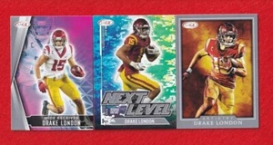 2022 Sage Drake London Silver RC (3) USC Trojans Atlanta Falcons d - Picture 1 of 1