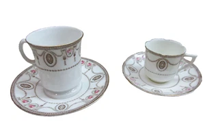 Antique Royal Doulton Countess 2 Side Plate and Cup Rd No 523784 England - Picture 1 of 11