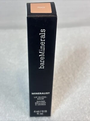 NIB bareMinerals MINERALIST Lip Gloss Balm - 0.13 oz. PEACE - NEW FAST FREE SHIP - Image 1 of 4