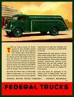 1930's Federal Truck NEW Metal Sign: Classic Art Deco Oil Tanker Truck, Detroit