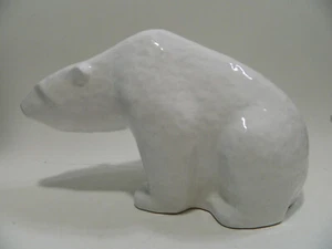 Majolica Karlsruhe Large Polar Bear Mod. 8034 Signed & Limited Dieter Liedke - Picture 1 of 9