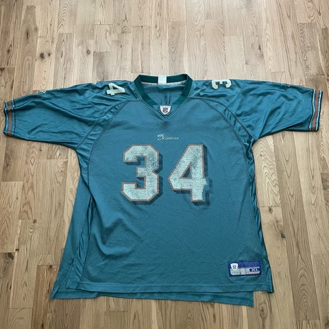Vintage Reebok NFL Miami Dolphins #34 Ricky Williams Football Jersey Size XL Cover