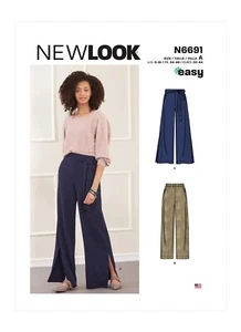 NEW LOOK 6691 MISSES'  TROUSERS Sewing Pattern Sizes 6-18 Skill: EASY - Picture 1 of 7