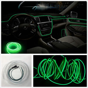 4m Green Universial LED Car Fiber Optic Interior Light Surrounded Ambient Light