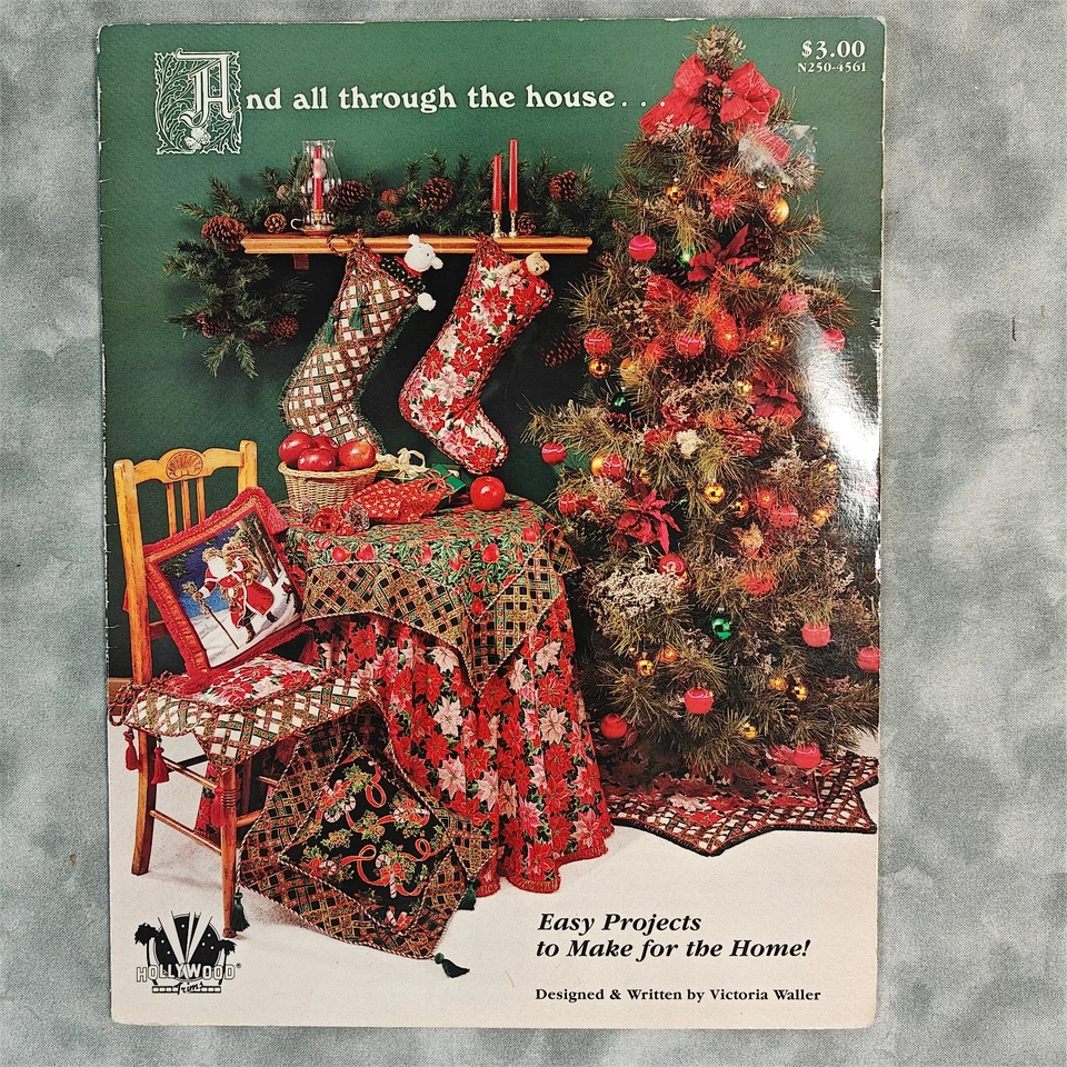 Hollywood Trims And All Through the House Vintage Christmas Sewing Patterns Used - Image 1 of 3