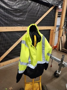 Utility Pro Kapuzenpullover Herren limette und schwarz mit Reißverschluss - Bild 1 von 3