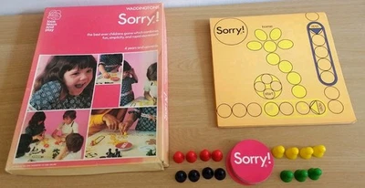 Vintage SORRY Waddingtons Board Game 1973 / See Description  - Image 1 of 4