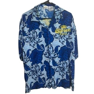 Corona Extra Herren Hawaiihemd Button Down blau Gr. XL Sommer Urlaub Freizeit - Bild 1 von 5