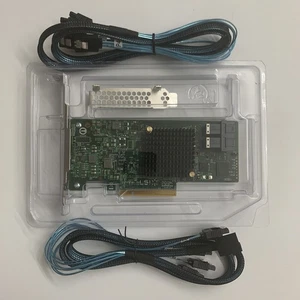 Controlador RAID LSI 9311-8i 12 Gbps HBA PCI-E 3.0 SATA SAS + 2x cable 8643 a SATA - Imagen 1 de 6