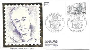 France 1982 FDC Skater by American Artist Robert Debré yt - Picture 1 of 1