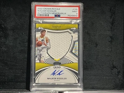 2022 CROWN ROYALE WALKER KESSLER #126 AUTOGRAPH MEMORABIILIA PSA 9 - Image 1 of 2