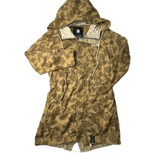 G-Star Raw Rovic Boyfriend Parka Jacket Women's Medium Camouflage Hooded 5018 - Picture 1 of 14
