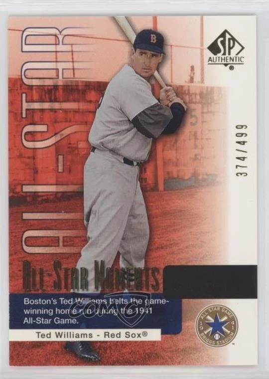 2004 SP Authentic All-Star Moments Silver /499 Ted Williams #136 HOF - Image 1 of 2