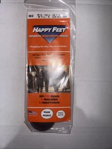HAPPY FEET Fluid Orthotics Insoles Liquid Shock Absorbers Sz M2 M:7.5-9 W:9-10.5 - Picture 1 of 1
