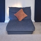 Som'toile Sofa Bed Pull Out Extendable Folding Chair Bed Blue Cushioned 7X3