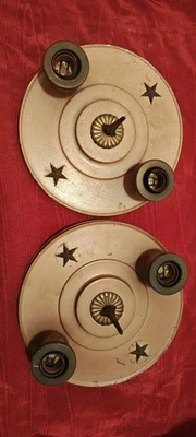 Vintage Art Deco Flush Mount Ceiling Light Fixtures - Image 1 of 4