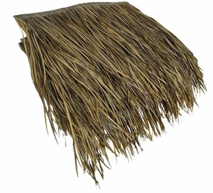 10 Stck. Palm Thatch Ziegel Kunststoff Tiki Stroh 19"x19" Falsches Gras Dach - Bild 1 von 7