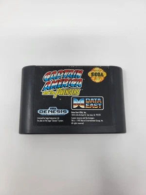 Captain America and the Avengers (Sega Genesis, 1992) Cart Tested - Authentic - Image 1 of 3