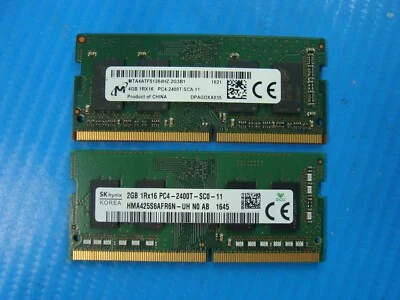 Dell 5566 Micron+SK hynix 6GB (2GB+4GB) SO-DIMM Memory RAM MTA4ATF51264HZ-2G3B1 - Image 1 of 2