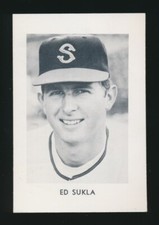 1966 Seattle Popcorn (PCL) -ED SUKLA (Seattle Angels) 1964-1966 Calif. Angels
