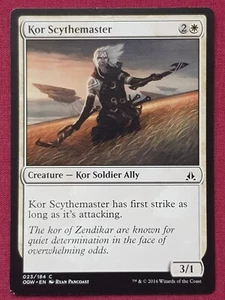 Magic The Gathering OATH OF THE GATEWATCH KOR SCYTHEMASTER white card MTG - Bild 1 von 2