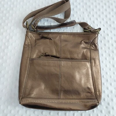 THE SAK Bandolera Vintage Cobre Metálica Organizador a Cuadros Bolso de Mano Bolso de Hombro  Foto 1 de 4