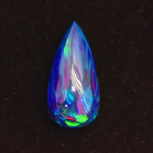 5.11cts HONEYCOMB Patern Terrific Rainbow Color Play Natural Welo Black Opal - Picture 1 of 5