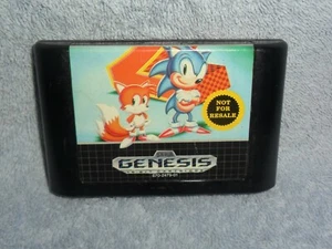 Sonic The Hedgehog 2 Sega Genesis Spiel Cartridge KOSTENLOSER SCHNELLER VERSAND - Bild 1 von 3