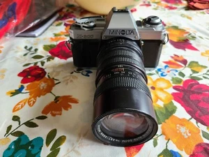 Minolta X-300 35mm SLR Film Camera Body w/ Vivitar 70-150mm Lens PARTS ONLY - Picture 1 of 9