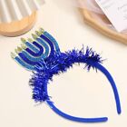 Festival Decoration Hanukkah Headband Blue Flash Hair Decoration  Children