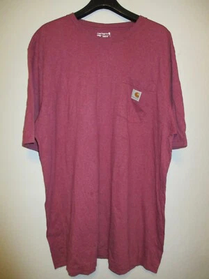 Carhartt Pocket T Shirt Mens XL Tall Red Pocket Tee Loose Fit K87 R60 - Image 1 of 4