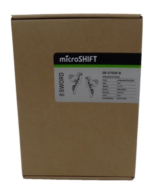 microSHIFT Sword Drop Bar Shifter/Brake Lever Set 2x, 10-Speed, Sword Compatible - Image 1 of 2